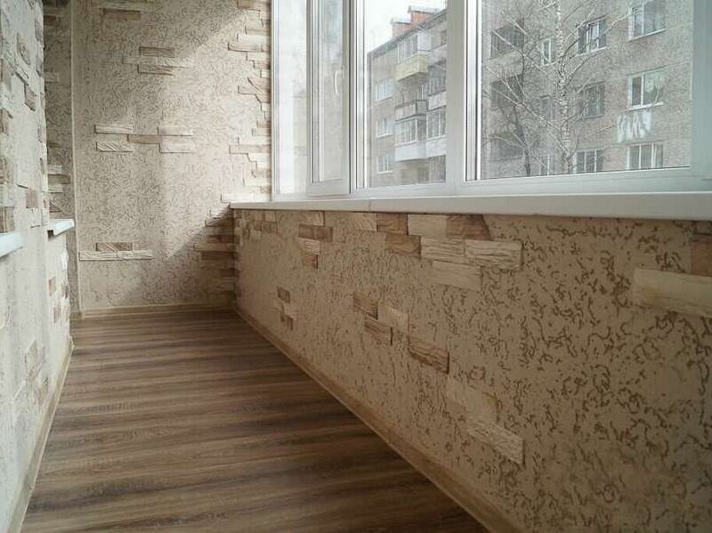 Обшивка лоджий и балконов сайдингом снаружи - фото 130